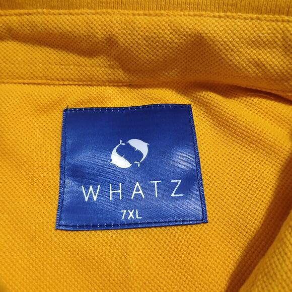 WHATZ-4-7X men's shirts -3 polo/1 Button up -all short sleeve NEW samples - Picture 3 of 16